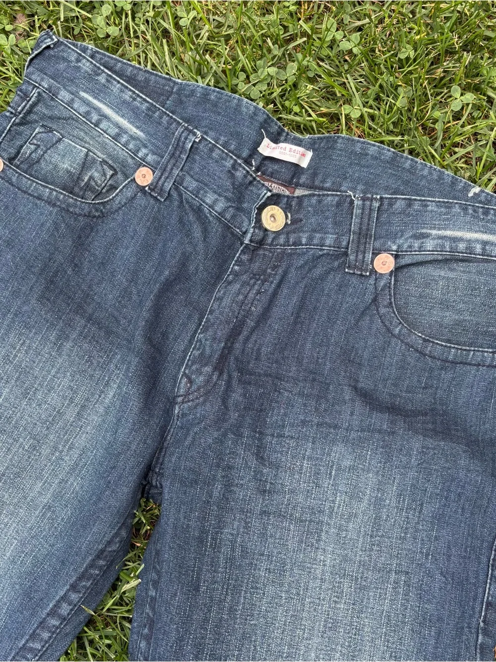 Vintage True Religion USA Men's Blue Denim Jeans - Classic Straight Fit